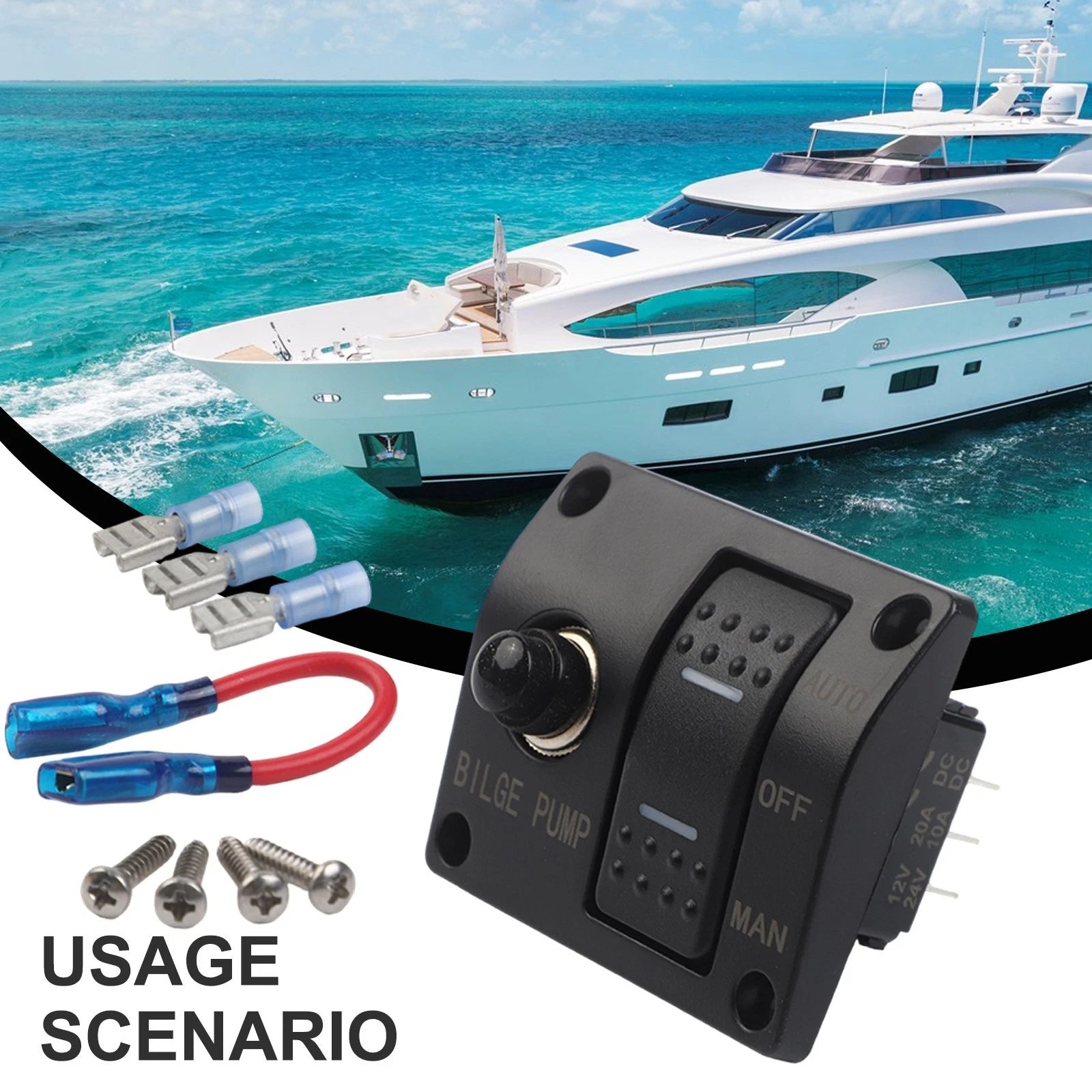 3 Way Bilge Pumps Control Panel for Convenient Water Management