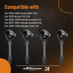 4X Ignition Coils Pack for Honda Accord Civic CR-V 1.5L 2.0L (2016–2021) 3052059B013