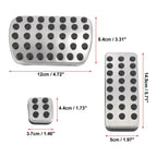 3 Pcs Manual Transmission Brake Gas Pedal Pad Cover for Mercedes-Benz 