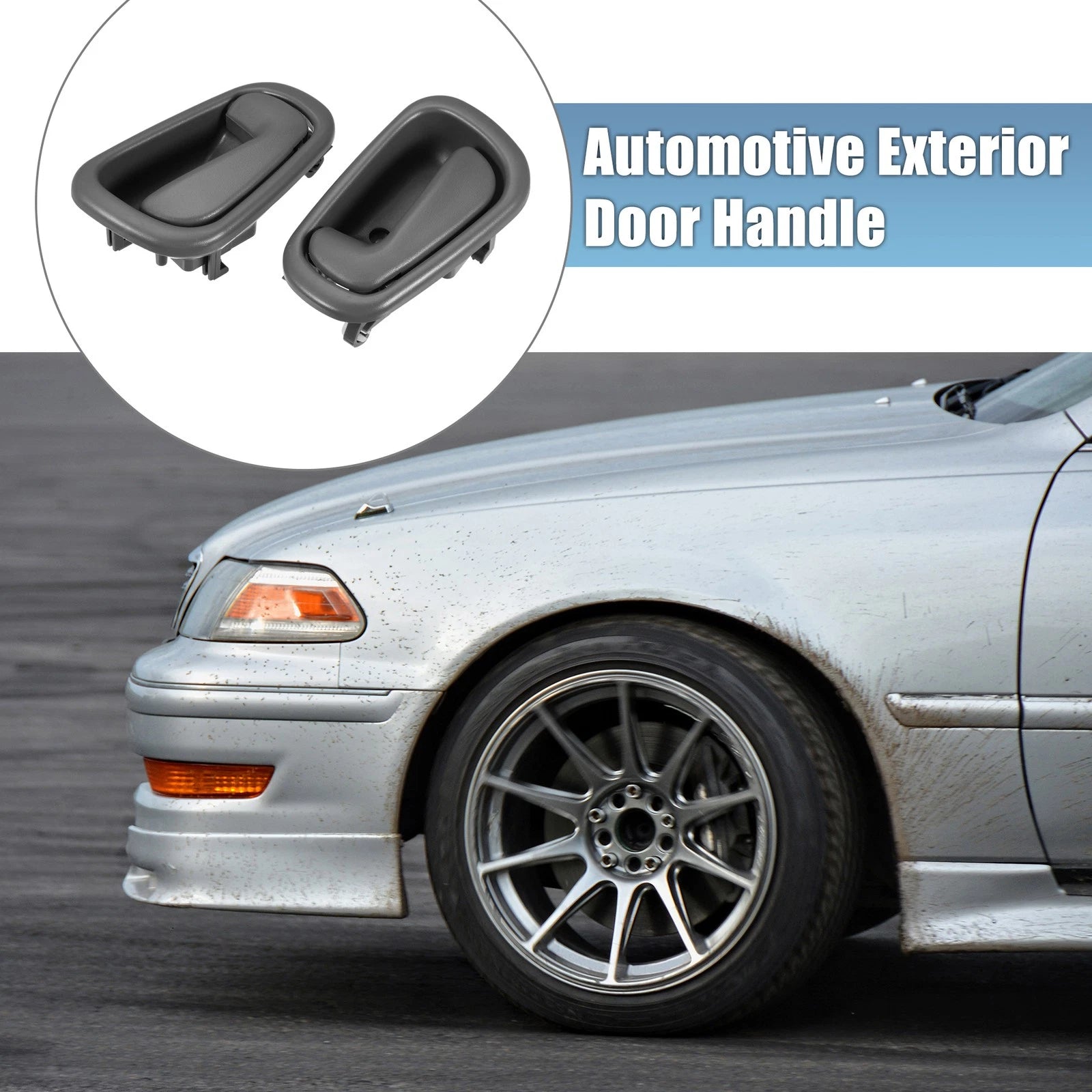 2X Interior Door Handle for Toyota (Gray) 703820100270