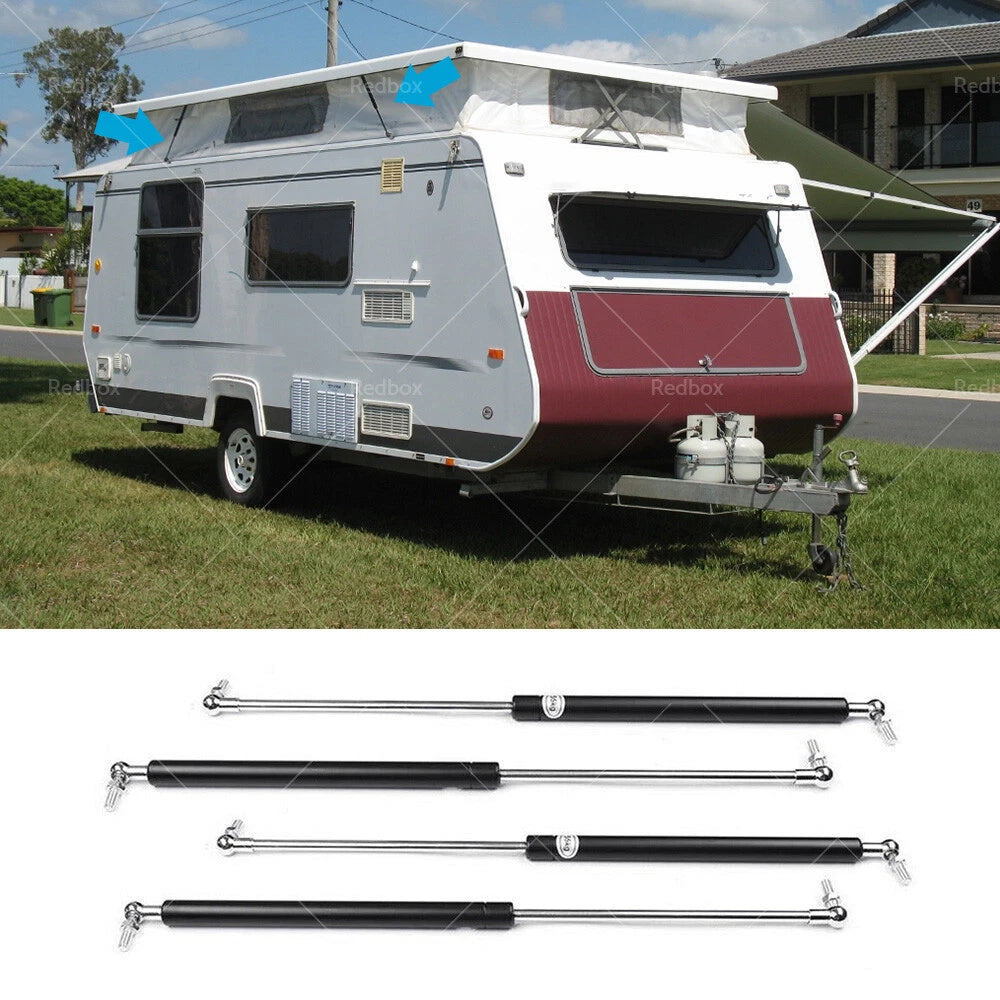Set of 4 Gas Struts for Jayco Coromal Caravan Pop Top (825mm, 330N)