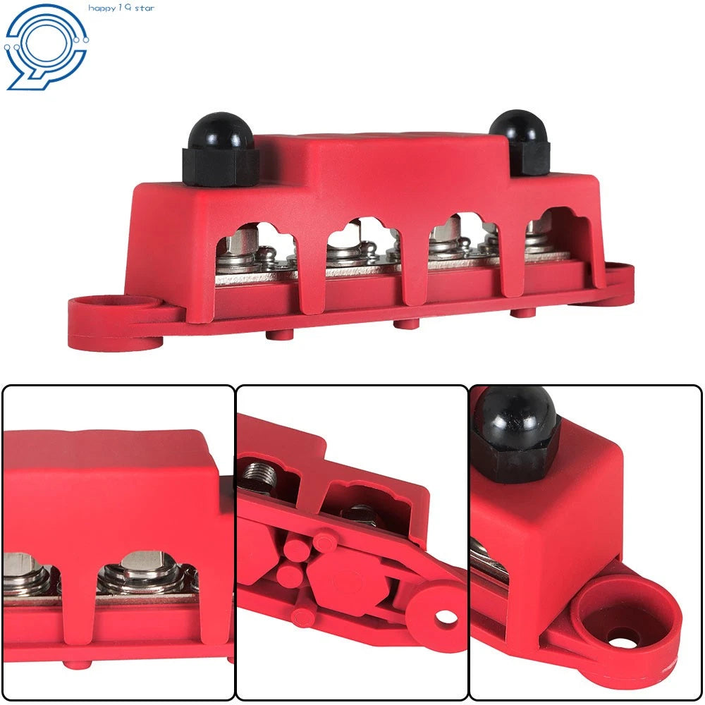 3/8" 250 Amp Busbar with Cover for Universal Applications (12V)