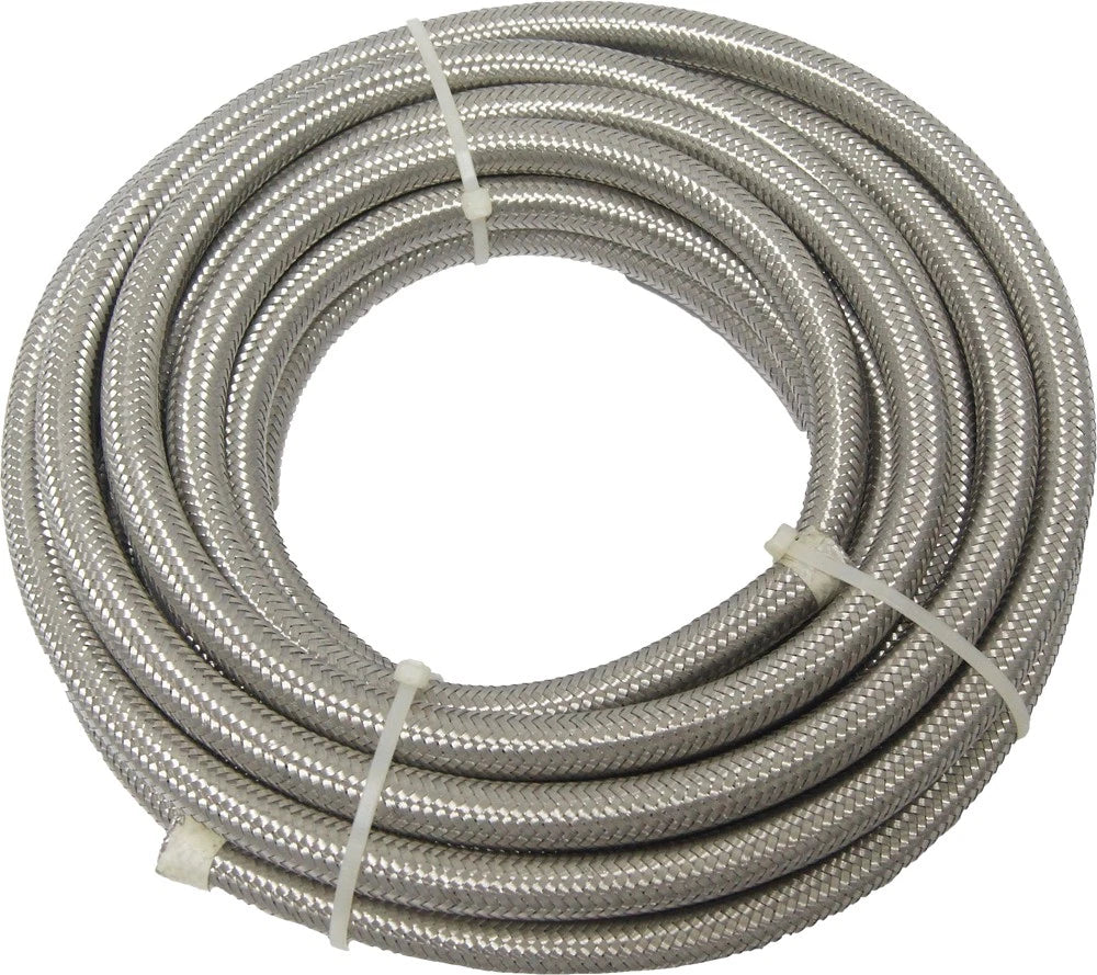 3/8" Stainless Braided Fuel Line 6 ft. for V-Twin Engines (HARDDRIVE)
