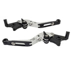 CNC Silver Extendable Brake Clutch Levers for Yamaha XMAX 125/250/300/400 (15-22)
