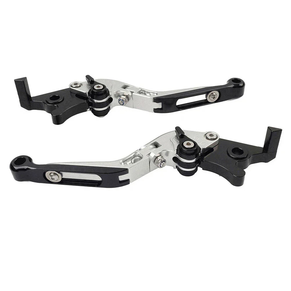 CNC Silver Extendable Brake Clutch Levers for Yamaha XMAX 125/250/300/400 (15-22)