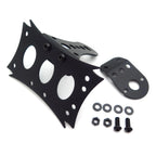 HTT Motorcycle Side Mount License Plate for Custom Bikes (Black)