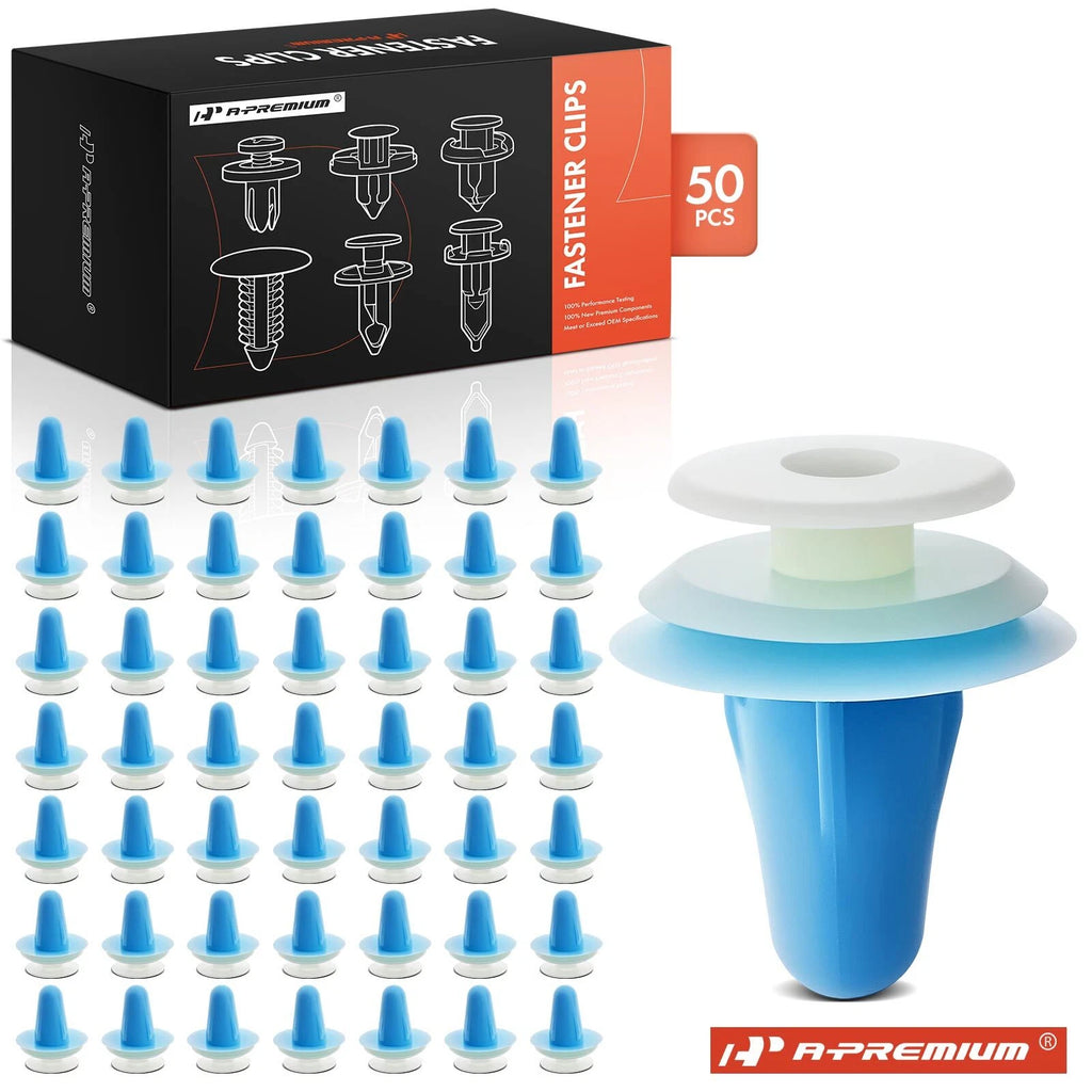 9.5mm Nylon Door Panel Retainer Clips for Toyota Camry Corolla (50 Pack)