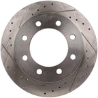 Rear Drilled Slotted Brake Rotors for Chevrolet Silverado 2500, GMC Yukon XL 2500