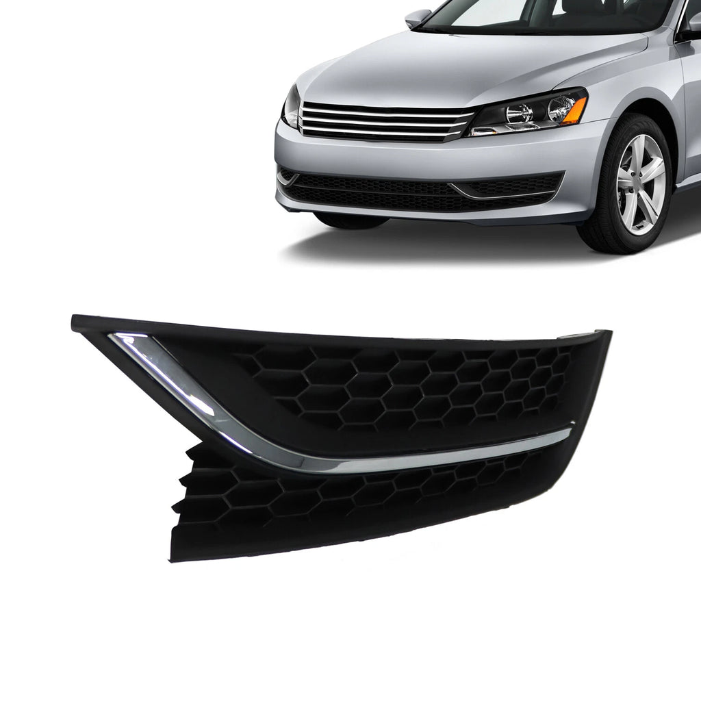 Driver Side Fog Light Cover for VW Passat (2012–2015) - Chrome Trim