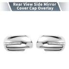 Set of 2 Rearview Mirror Cover Overlay Chrome for Suzuki (with LED Light)
