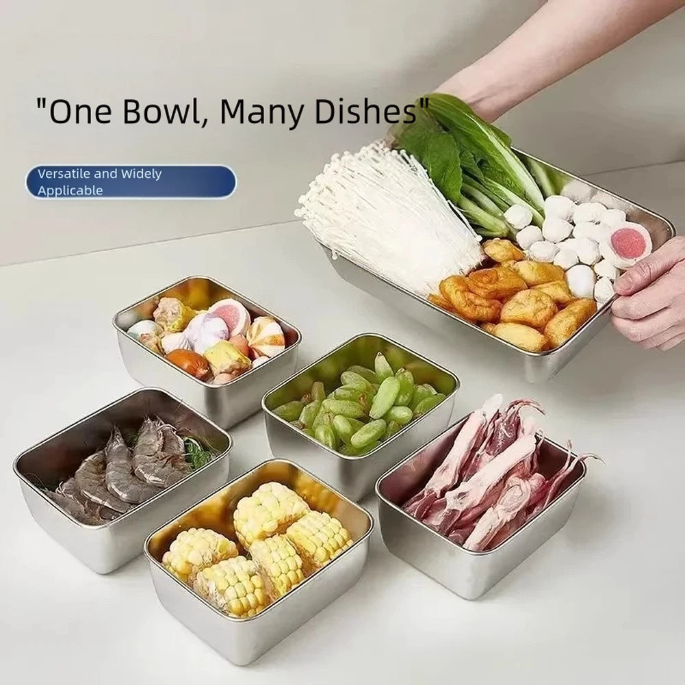 2X Stainless Steel Food Storage Containers Leak Proof Airtight Lunch Boxes