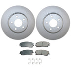 Front Brake Kit 320mm Rotors Akebono Ceramic Pads for Dodge Challenger (2008–2023)