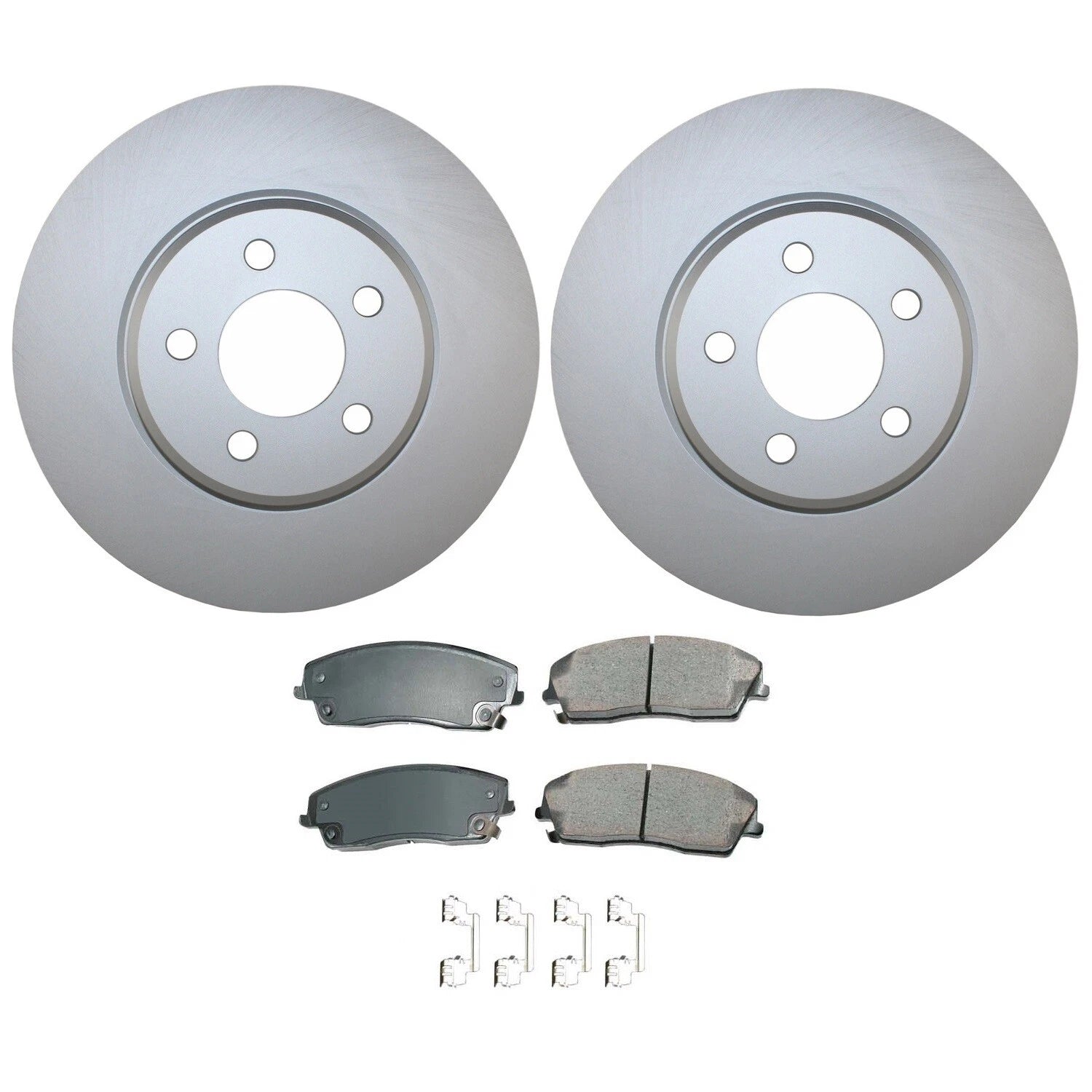 Front Brake Kit 320mm Rotors Akebono Ceramic Pads for Dodge Challenger (2008–2023)