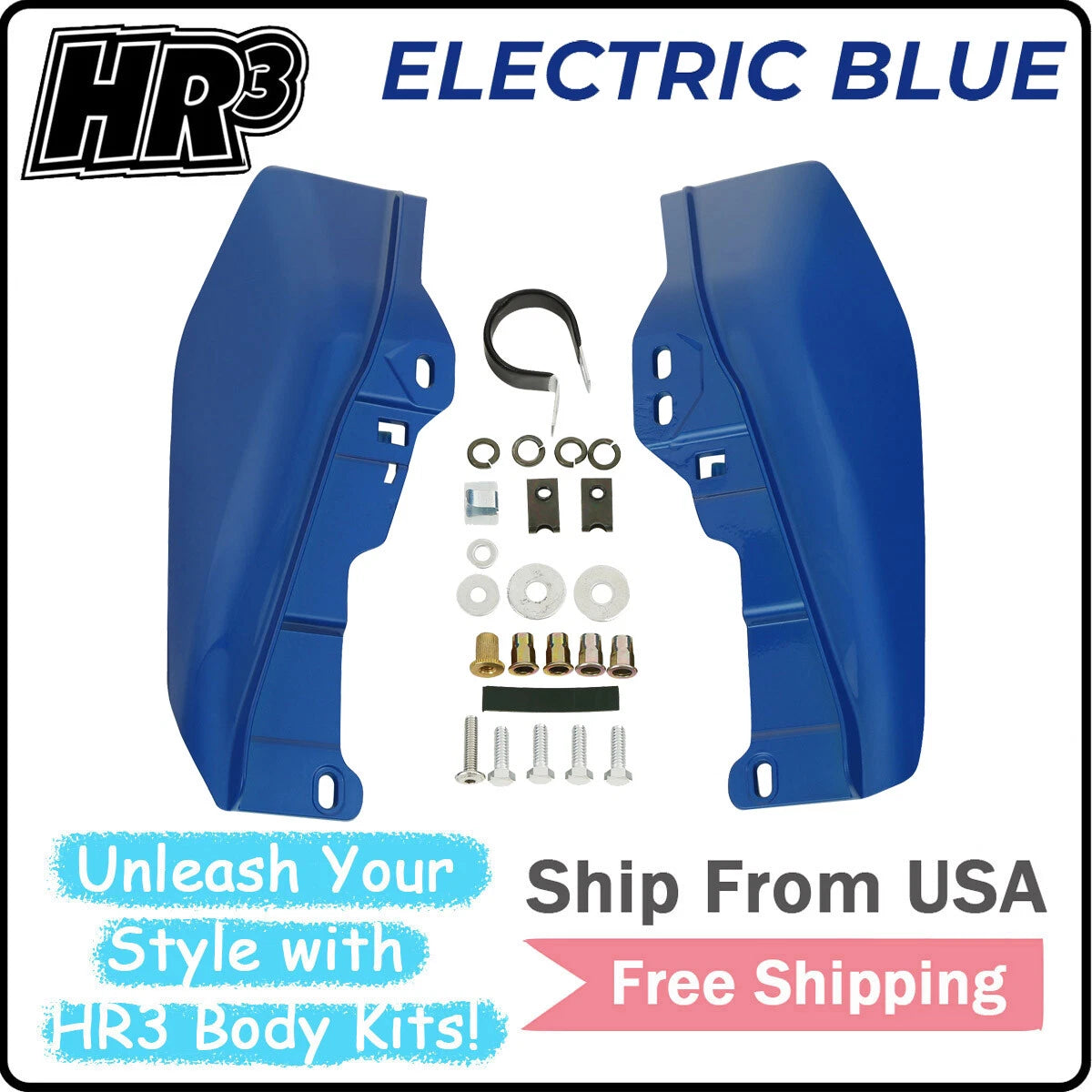 Mid Frame Deflectors for Harley Electra Glide, Street Glide, King (2009–2024) - Electric Blue