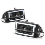 LED DRL Bar Switchback Headlights for Chevy Blazer/S10 (1998–2004)