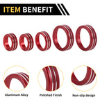 Air Conditioner Volume Switch Knob Cover Ring for Ford Maverick (2022–2024) Red