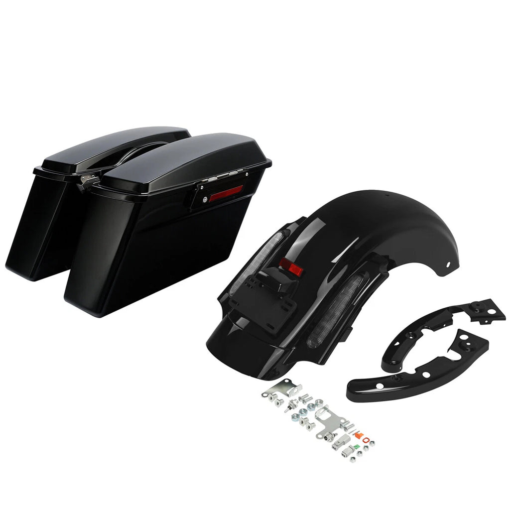 Hard Saddlebags & Rear Fender System for Harley Street Road Glide (2009–2013)