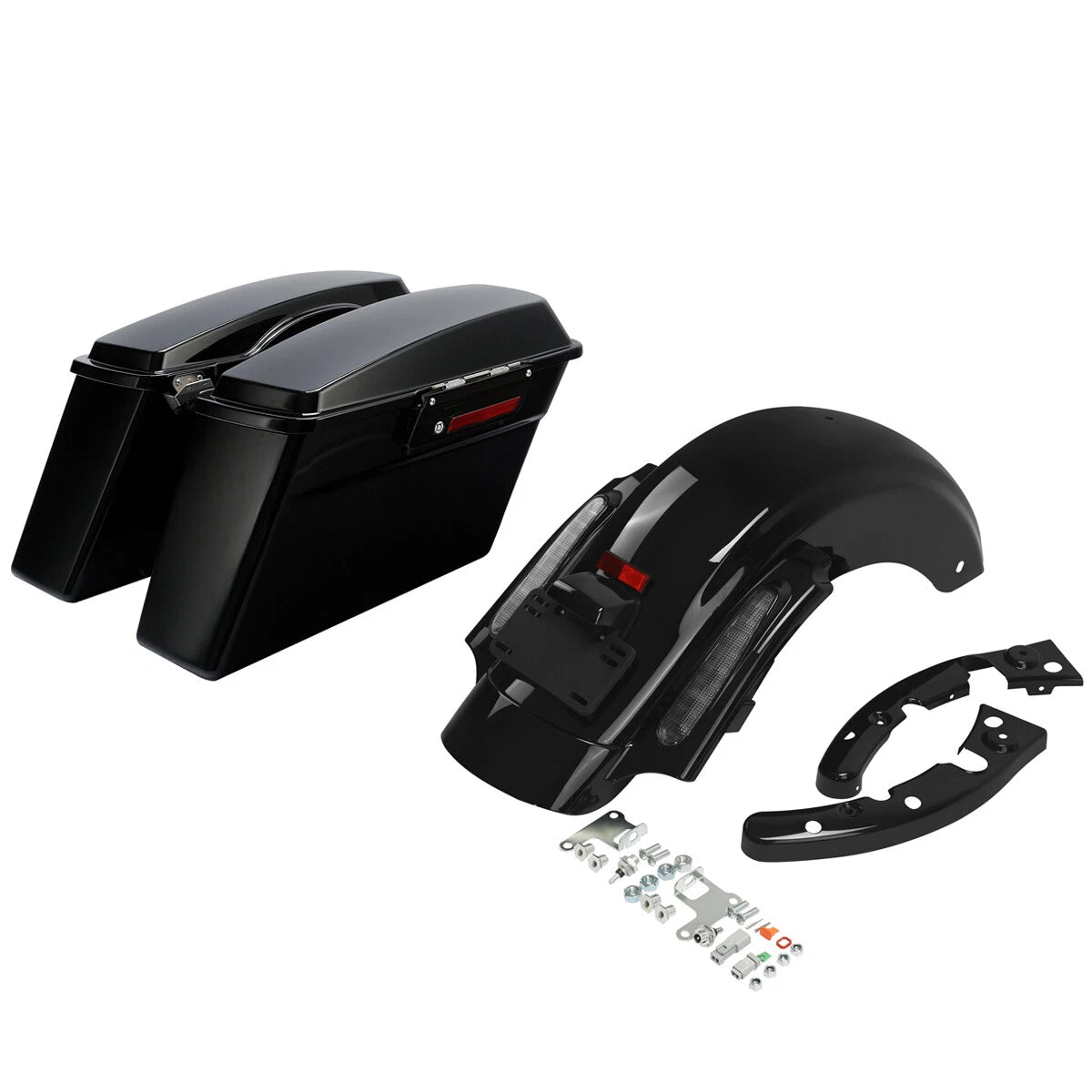 Hard Saddlebags & Rear Fender System for Harley Street Road Glide (2009–2013)