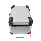 Motorcycle Top Case Tail Box for Scooter (Waterproof, Silver)