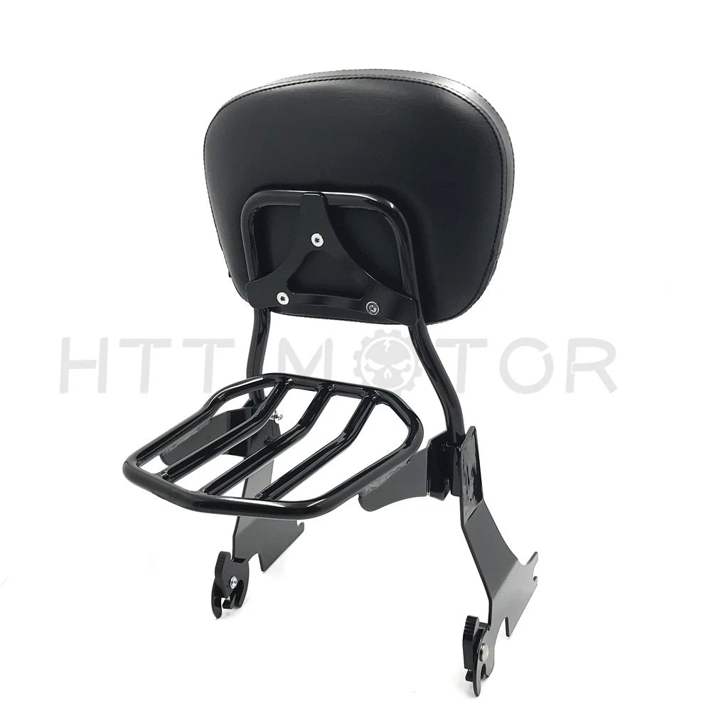 Sissy Bar Backrest Luggage Rack for Harley Davidson Sportster XL883 XL1200 (2004–2017)