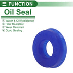Set of 10 Oil Seal Rotary Shaft Seal 10x20x6mm High Pressure TPU