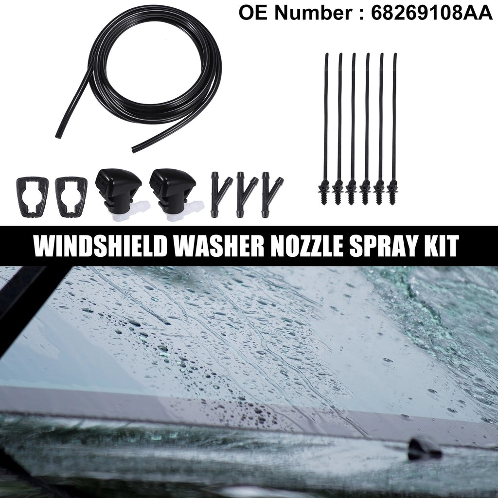 Set of 2 Windshield Washer Nozzles No. 68269108AA for Dodge Durango (2011–2023)