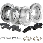 Brake Disc Rotors and Pads Kit for Chevy Express Van (2003–2023)