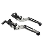 Silver Extendable Brake Clutch Levers for Honda CB1100, CB1300 (2013-2023)
