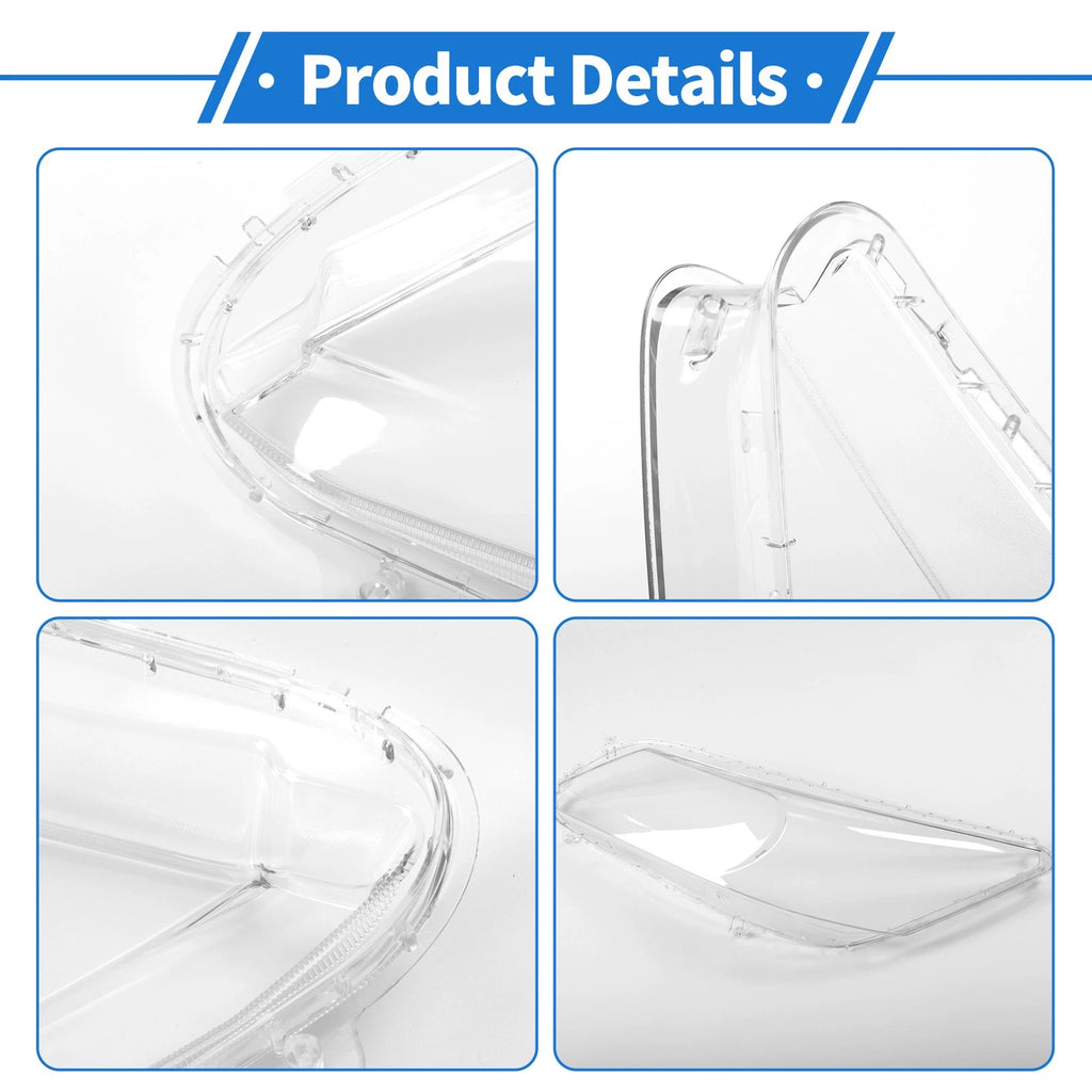 1 Pcs Headlight Lens Cover for Honda Accord (2013–2016) PC Clear