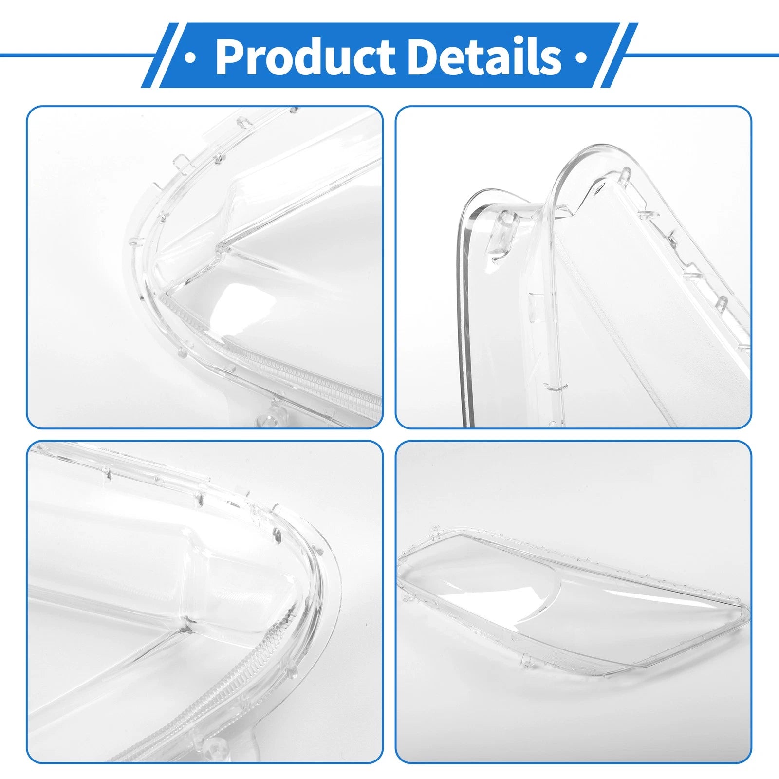 1 Pcs Headlight Lens Cover for Honda Accord (2013–2016) PC Clear