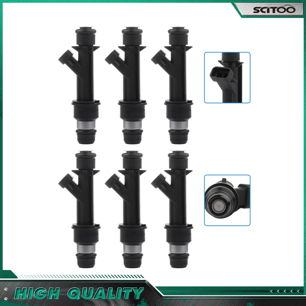 Set of 6 Fuel Injectors for Isuzu Rodeo 3.2L (1998–2004) & VehiCROSS 3.5L (1999–2001)