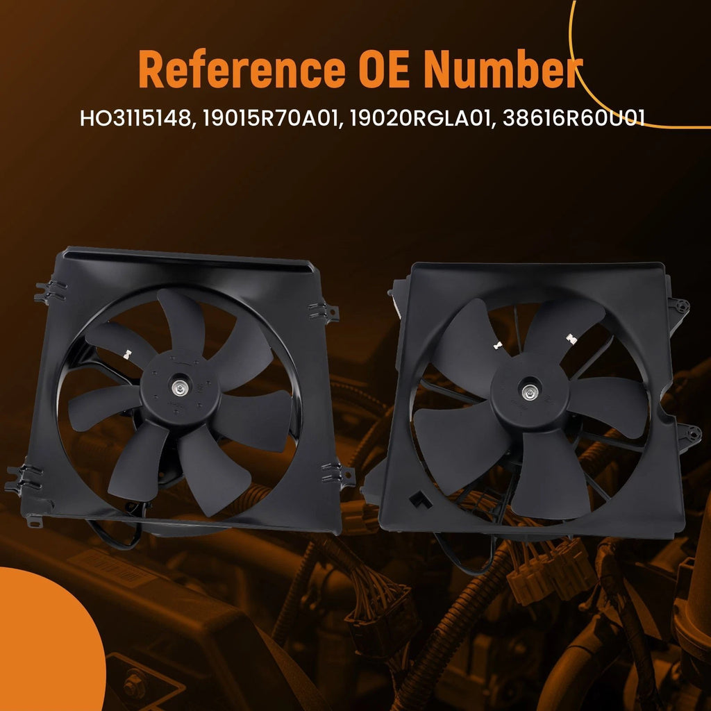 Pair Cooling Fans for Honda Accord (2008-2012)