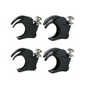 Set of 4 Black 41mm Windshield Clamps for Harley Softail FXST (1988–2013) FXDWG (1993–2005)