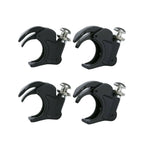 Set of 4 Black 41mm Windshield Clamps for Harley Softail FXST (1988–2013) FXDWG (1993–2005)