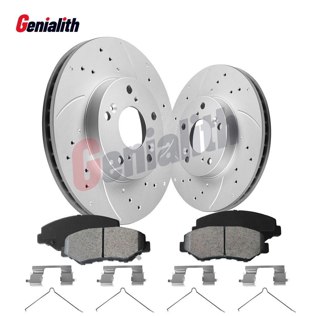 Front Brake Rotors & Ceramic Pads Kit for Honda Accord (2003–2017) 5 Lug 282mm