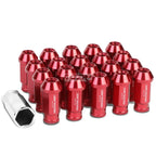 20X M12 X 1.5 Locking Lug Nut Set for Racing Wheels - Acorn Tuner, Red