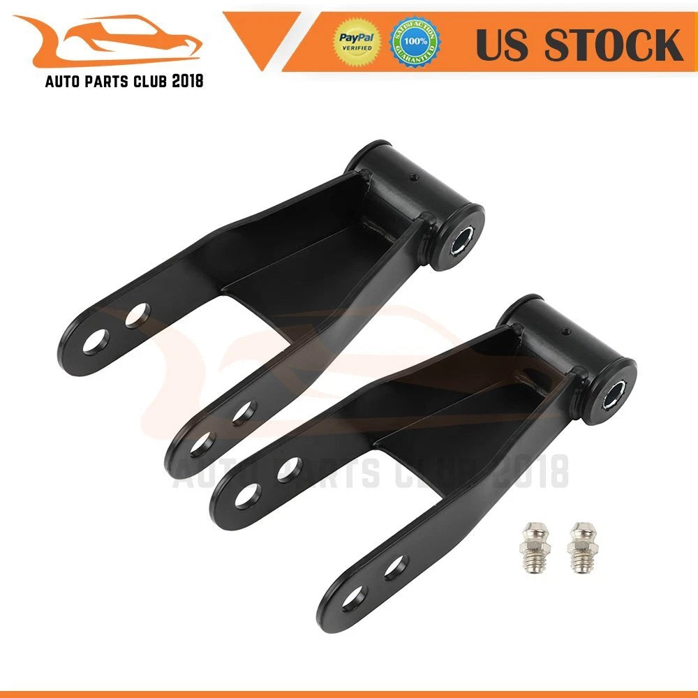2" Rear Drop Shackles Kit for GMC Sierra 1500, Chevy Silverado (1988–2018)
