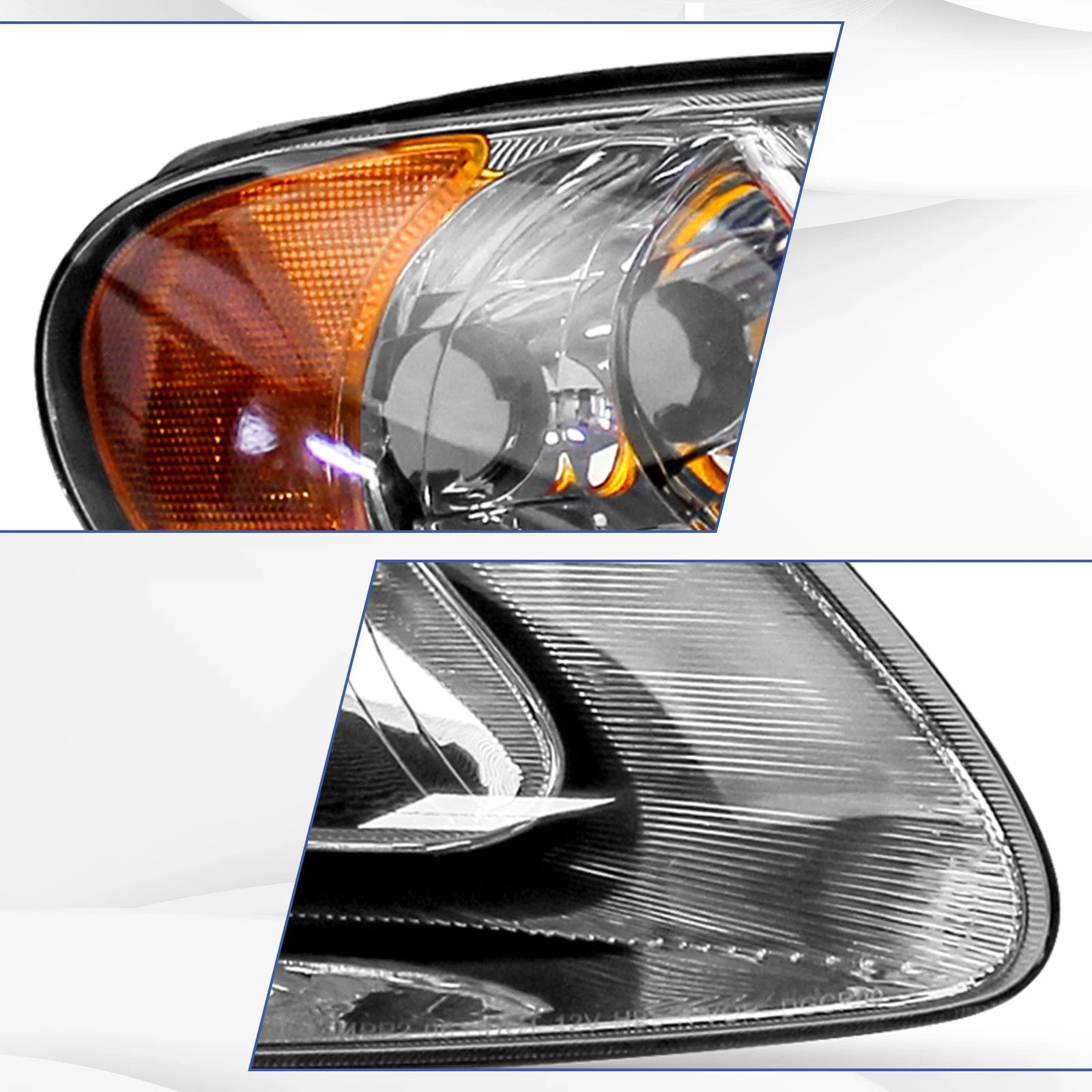 Headlights for Dodge Caravan, Town & Country, Voyager (2001-2007)