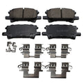 Set of 4 Akebono ProACT Rear Ceramic Disc Brake Pads for RX330 RX350 RX400h (2004–2009)