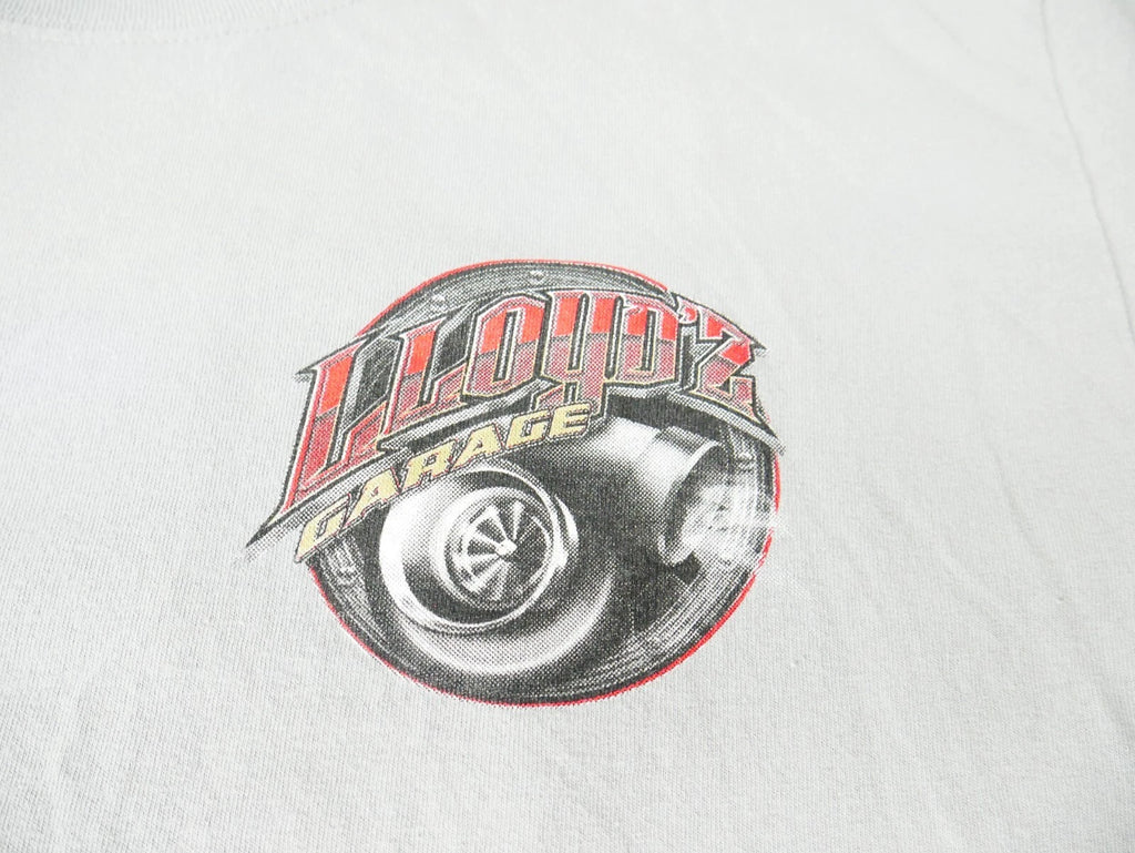 Lloyd'z Garage Motorcycle Logo Graphic T-Shirt for Men Size L