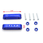 3/4 in Front Hood Vent Spacer Riser for Honda Acura (VTEC) (Blue) (2001-2011)