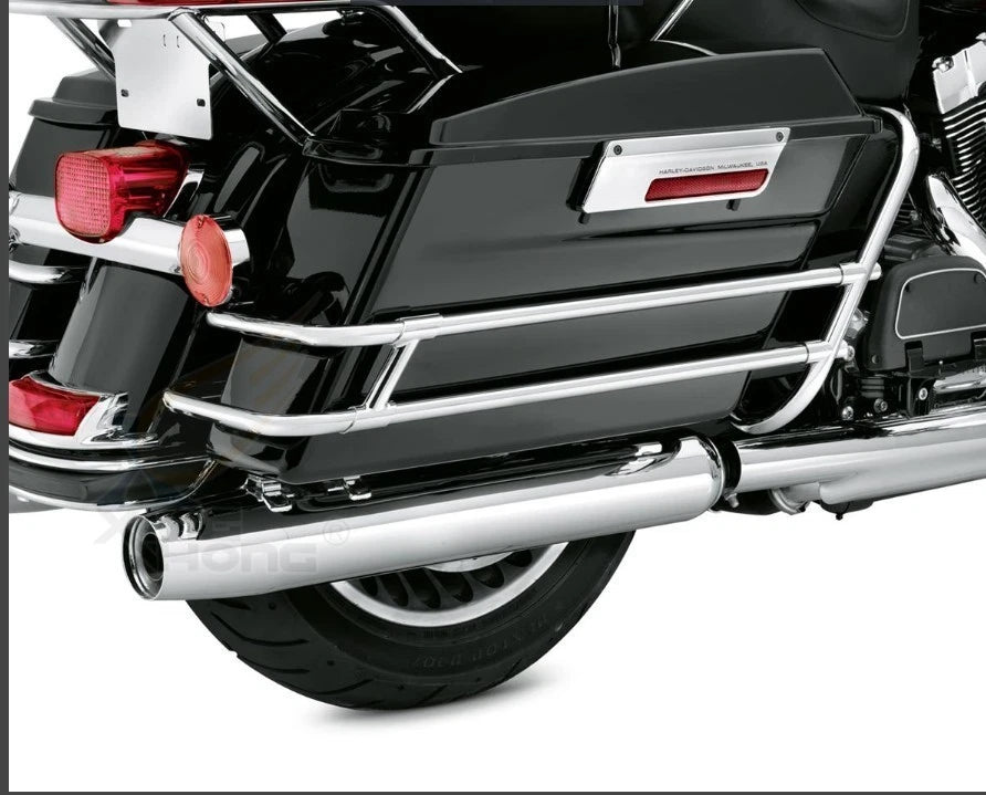 Twin Rail Saddlebag Guard Kit for HD FLHR FLHT (1997–2008) FLHTCUSE (2006–2008) FLTR (1998–2008)