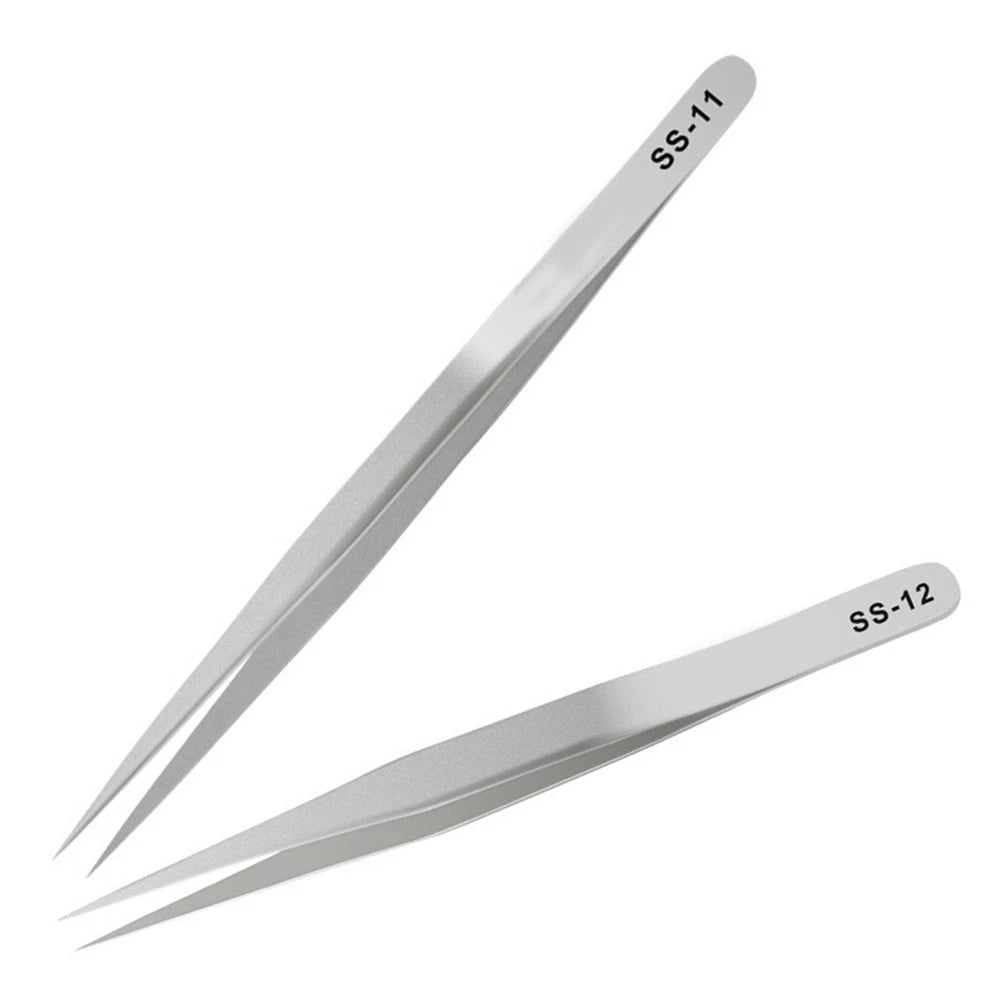 Fine Tip Stainless Steel Tweezers for Precision Repair Tool
