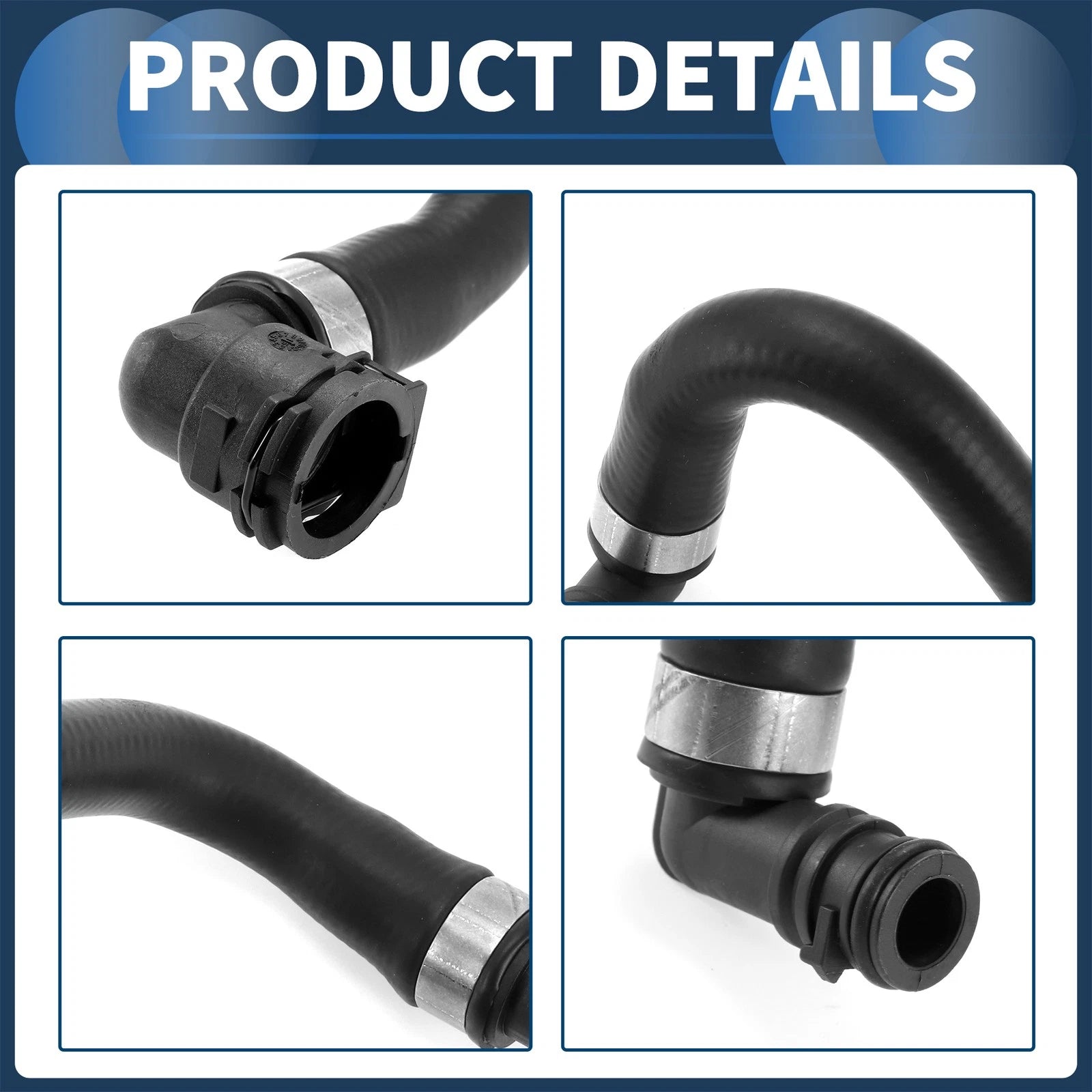 Radiator Hose for BMW 740i 740iL 750iL (1998–2001) No. 11531711385 Rubber
