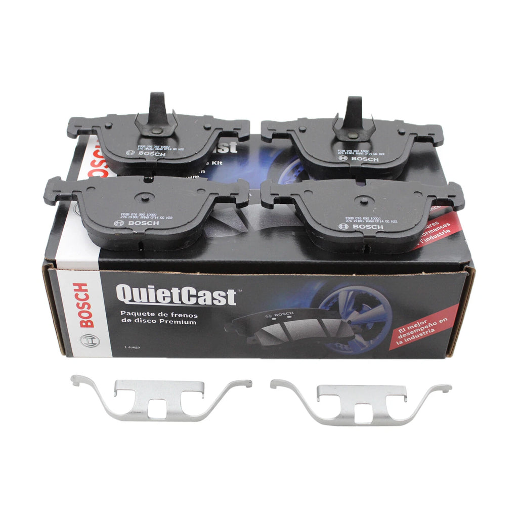 Bosch QuietCast Rear Ceramic Brake Pads for BMW E60 E63 E65 E70 F15 E71 F16 (2007–2019)