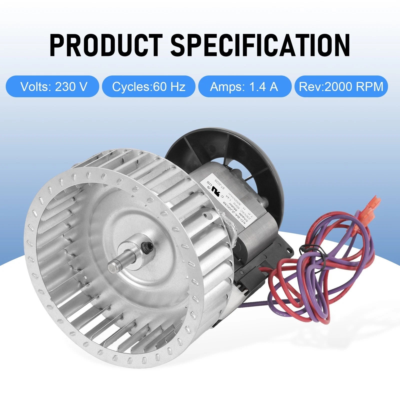Exhaust Vent Motor for Fasco 0131G00000PS (Year Range Not Specified)