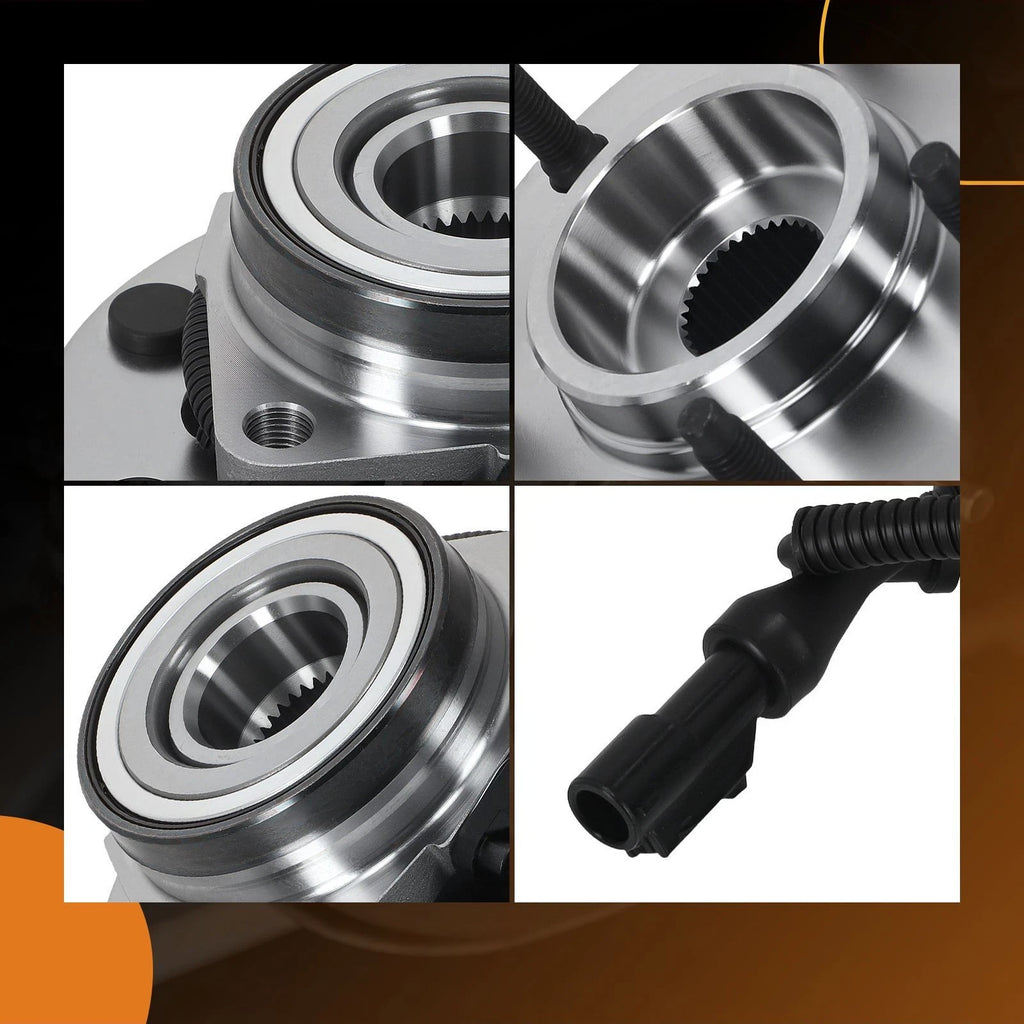 2X Front Wheel Bearing Hub Assembly for Ford F-150 4WD (2000-2003)