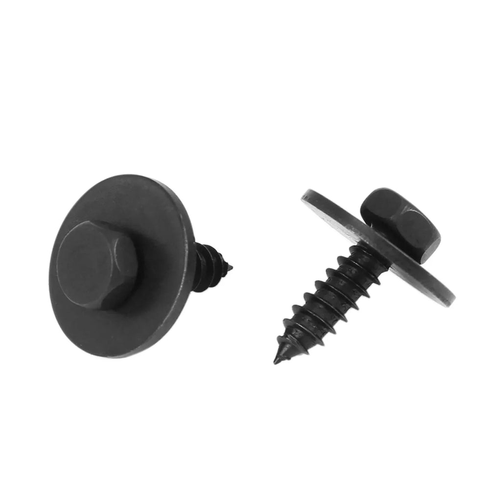 10pcs Black Hex Head Metal Screws with Washer for BMW E46 E60 E90