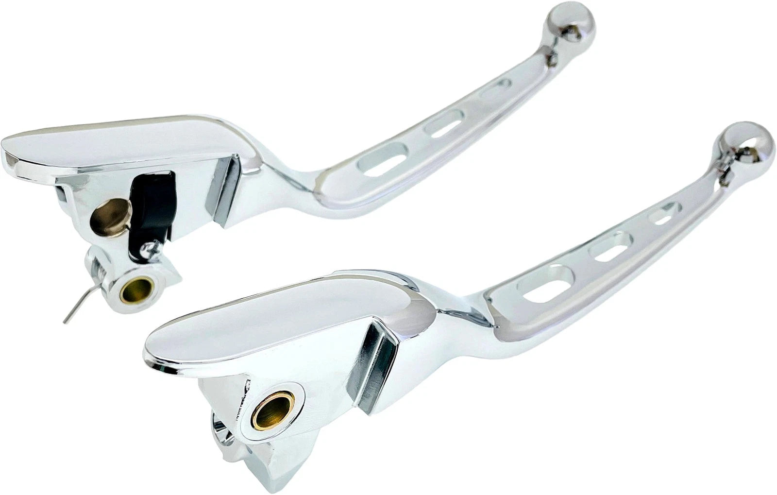 Chrome 3 Hole Brake & Clutch Lever Set for Harley Davidson (2021)