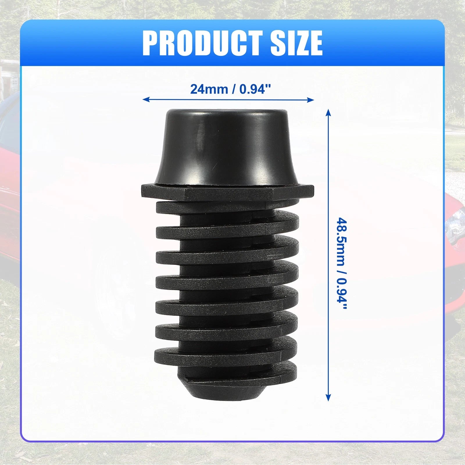 Rear Hood Adjust Bumper Stop w/ Rubber Cap for Chevrolet Camaro (No. 10153705)